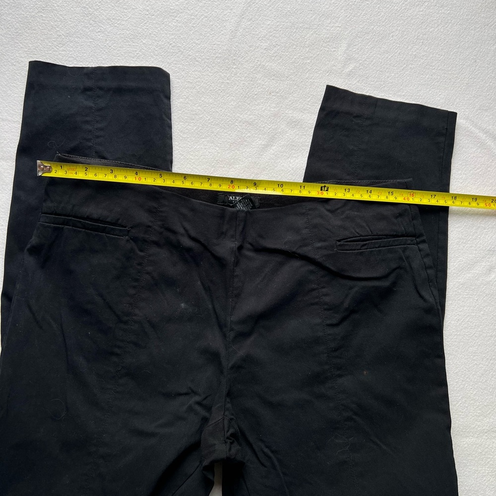 Alfani  Dark Chinos ALTANI Black slacks 14 petite - Picture 2 of 10